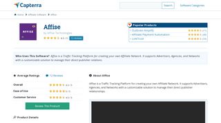 Affise Reviews and Pricing - 2019 - Capterra