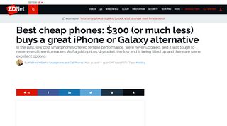 Best cheap phones: $300 (or much less) buys a great iPhone - ZDNet