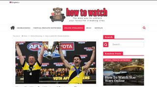How to bypass AFL Geo-restriction and watch AFL live outside Australia