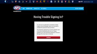 Sign In | AFL Membership