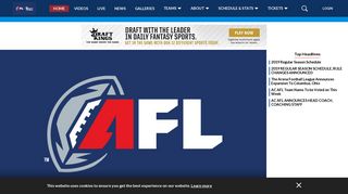 Arena Football League: Home Page