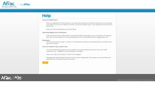 Help - Aflac Login