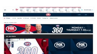 AFL 360 | AFL TV Shows | Fox Sports | FOX SPORTS