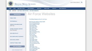 Air Force Websites - Defense Media Activity
