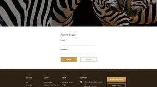 Agent Login | African Travel