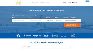 Africa World Airlines | Book Flights and Save