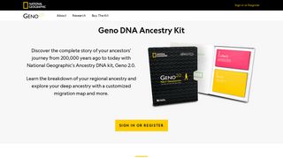 National Geographic Geno DNA Ancestry Kit | Human Migration ...