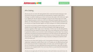 Afro Dating - AfricanLove.com