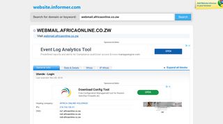 webmail.africaonline.co.zw at WI. Utande - Login - Website Informer
