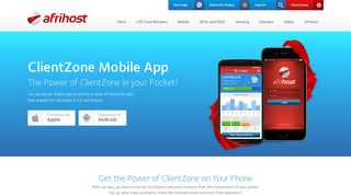 With our App you have access to ClientZone's awesome ... - Afrihost