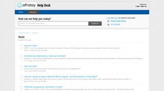 Hosts : Help Desk - Solutions - Freshdesk