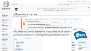 AFS Intercultural Programs - Wikipedia