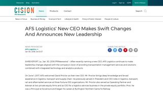 AFS Logistics' New CEO Makes Swift Changes And Announces New ...