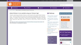 Adobe Software is now available using your Clemson login | CCIT ...