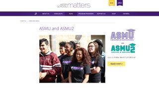 ASMU and ASMU2 | After School Matters