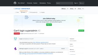 Can't login superadmin · Issue #2 · afterlogic/webmail-lite-8 · GitHub