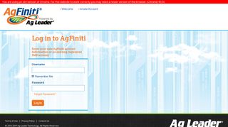 Log in to AgFiniti - AgFiniti®