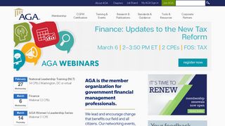 Association of Government Accountants: AGA