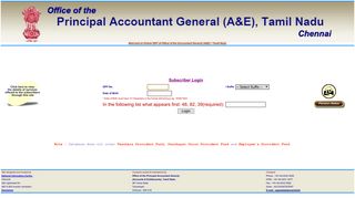 GPF - Accountant General (A&E), Tamil Nadu