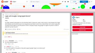 Login with Google+ Using Apple Device? : Agario - Reddit