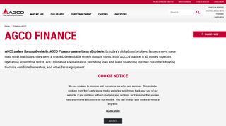 Finance | AGCO