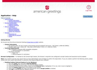 AG Connect - Help - American Greetings Single Sign On