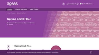 Optima Small Fleet - Mini Fleet Insurance | Products | Ageas Broker