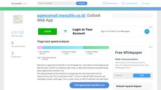 Access agencymail.manulife.co.id. Outlook Web App