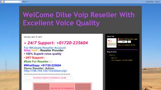 WelCome Dilse Voip Reseller With Excellent Voice Quality