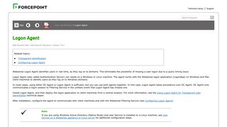 Logon Agent - Forcepoint