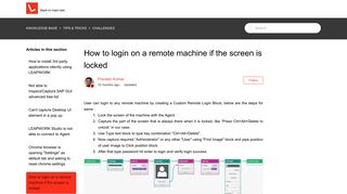 How to login on a remote machine if the screen is locked – Knowledge ...