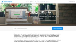 About Us - Agent Pronto