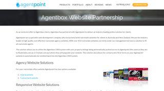 Agentbox Website Partnership - Agentpoint