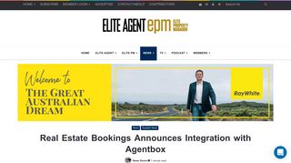 Real Estate Bookings Announces Integration with Agentbox | Elite Agent