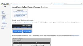 AgentCubes Online Student Account Creation - Scalable Game ...