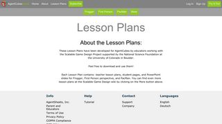 Lesson Plans - AgentCubes online