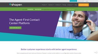 Sharpen: The Agent-First Contact Center Platform