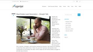 Real Estate Lead Generation - Straight Talk - agentjet.com
