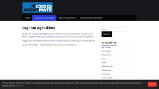 Log Into AgentMate - My AgentMate