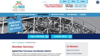 Member Services – AgeWell New York