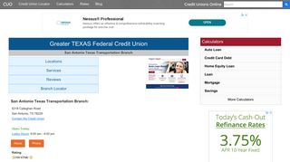 Greater TEXAS Federal Credit Union - San Antonio, TX at 6318 ...