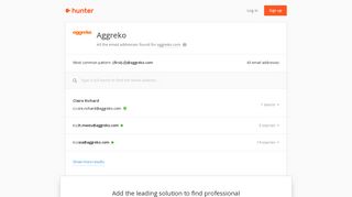 Aggreko - email addresses & email format • Hunter - Hunter.io