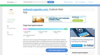 Access webmail.aggreko.com. Outlook Web App