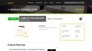 Welcome to Webmail.aggreko.com - Outlook Web App