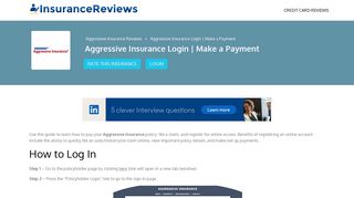 Aggressive Insurance Login | Make a Payment - Insurance Reviews