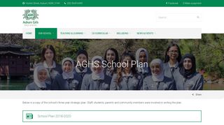 AGHS School Plan - Auburn Girls High School