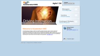 Welcome to AccelerationVMS - agile1.com