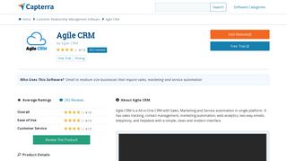 Agile CRM Reviews and Pricing - 2019 - Capterra