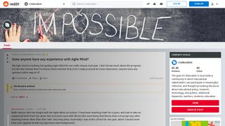 Does anyone have any experience with Agile Mind? : education - Reddit