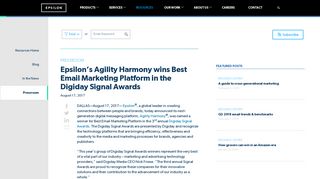 Epsilon's Agility Harmony wins Best Email Marketing Platform in the ...